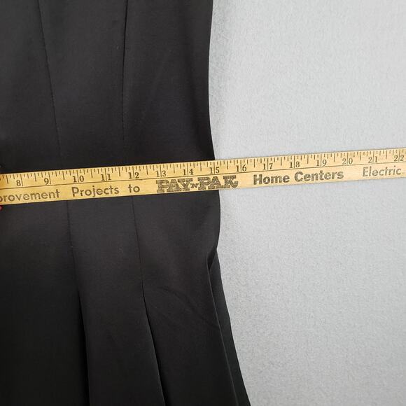 Cato Size 4‎ Sleeveless Fit & Flare Mini Dress Black Illusion Top Cocktail Event - Picture 9 of 11